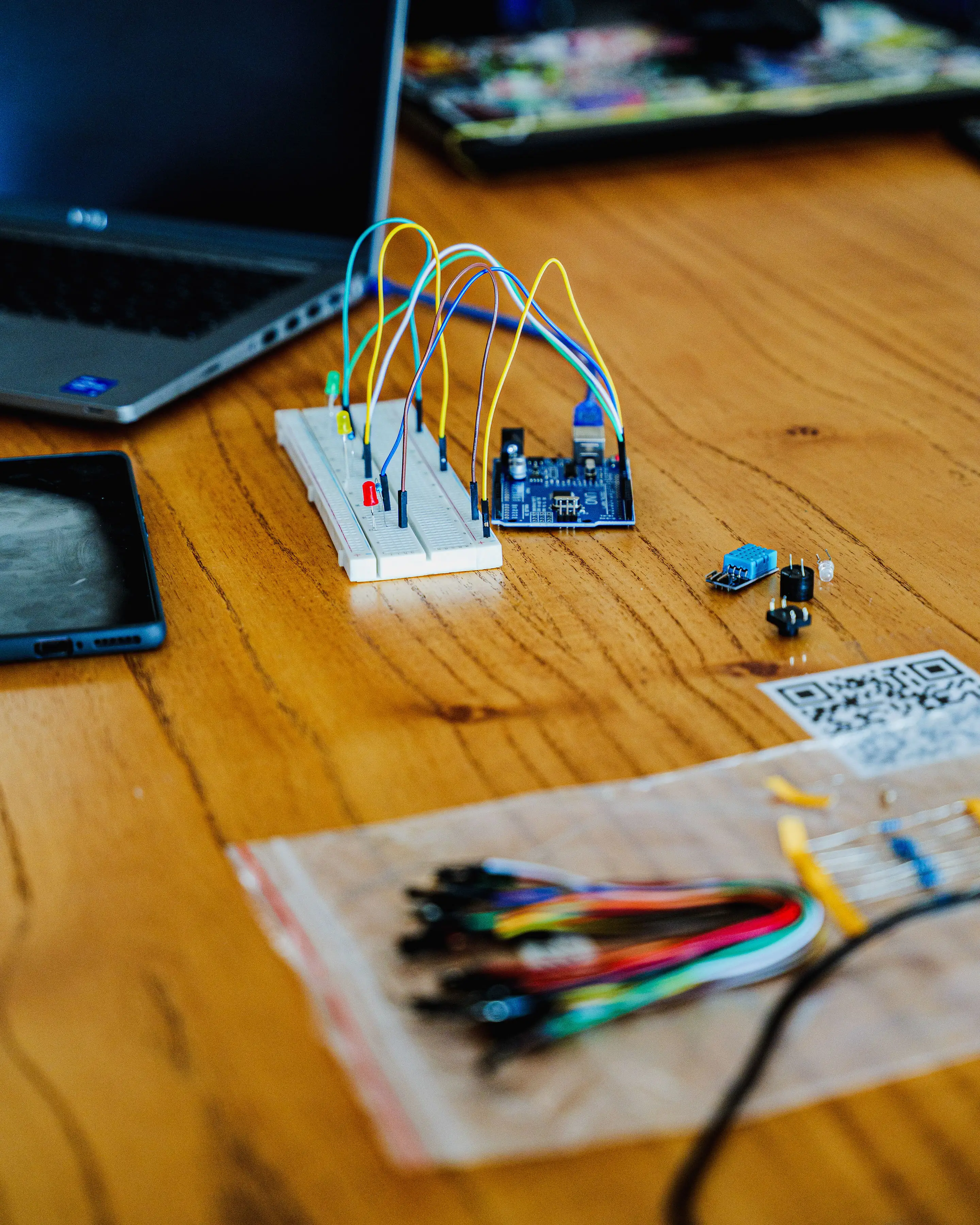 A CodePRO participant building a hardware project during the program
